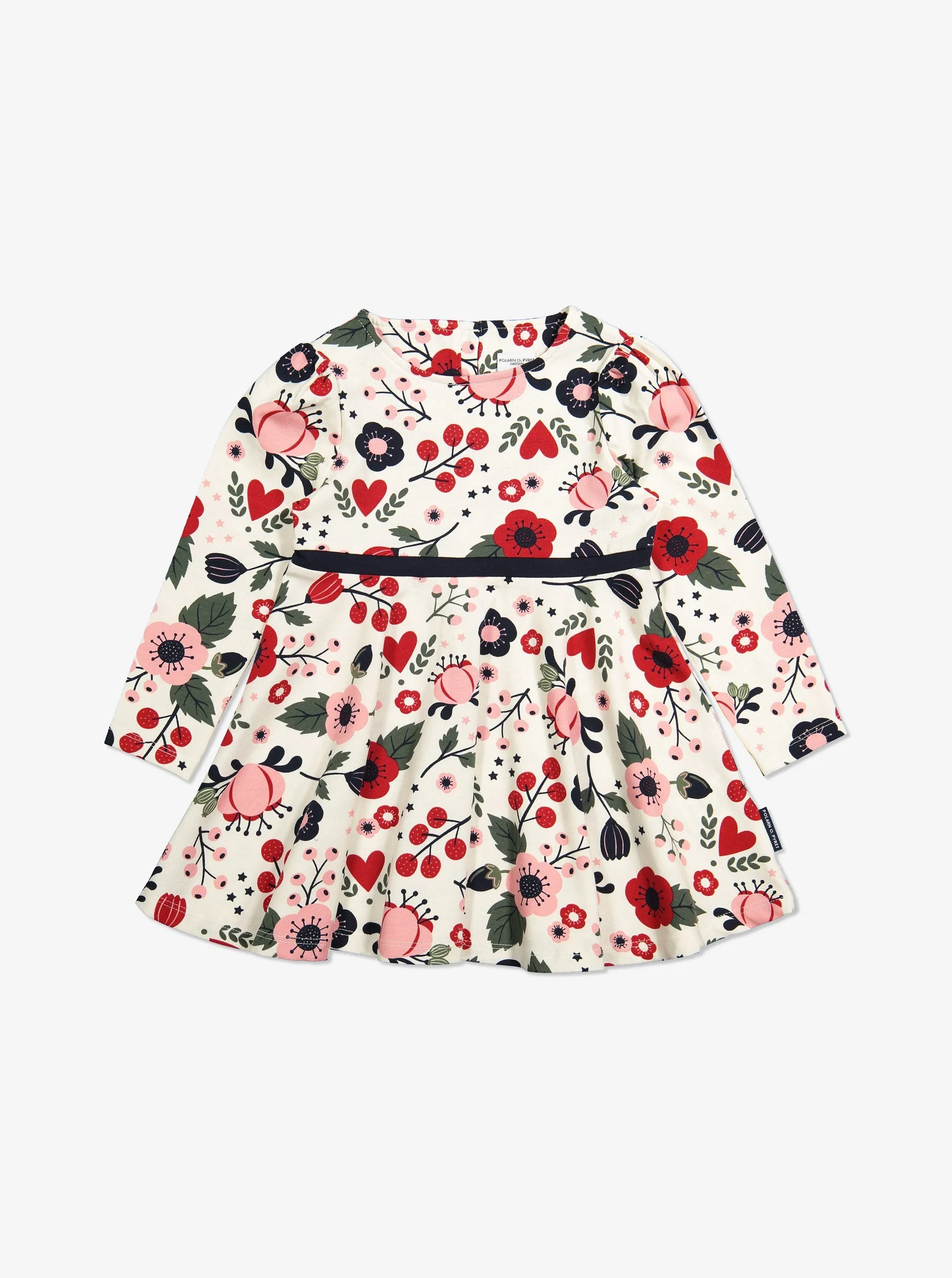 Festive Flowers Kids Dress