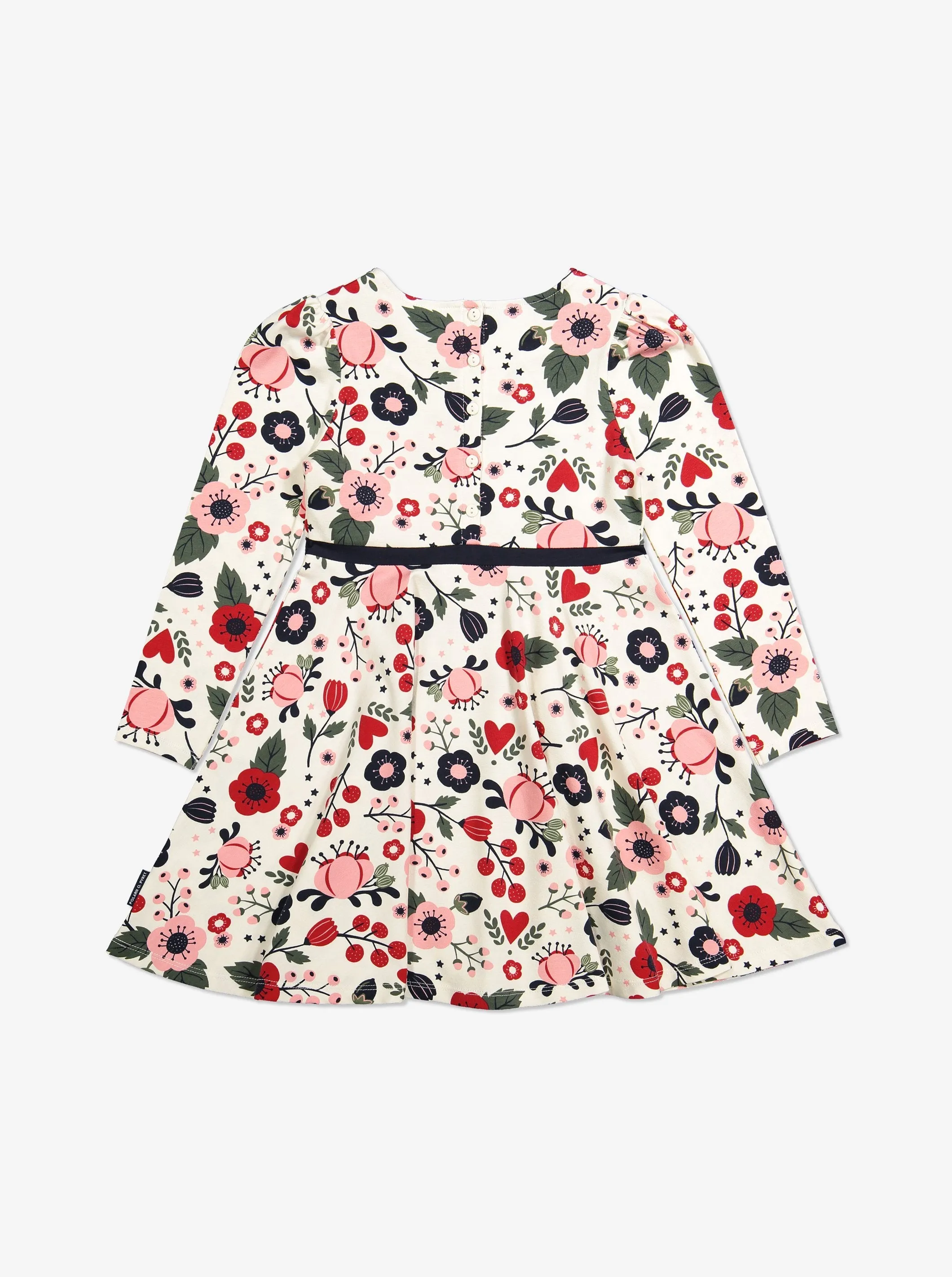 Festive Flowers Kids Dress