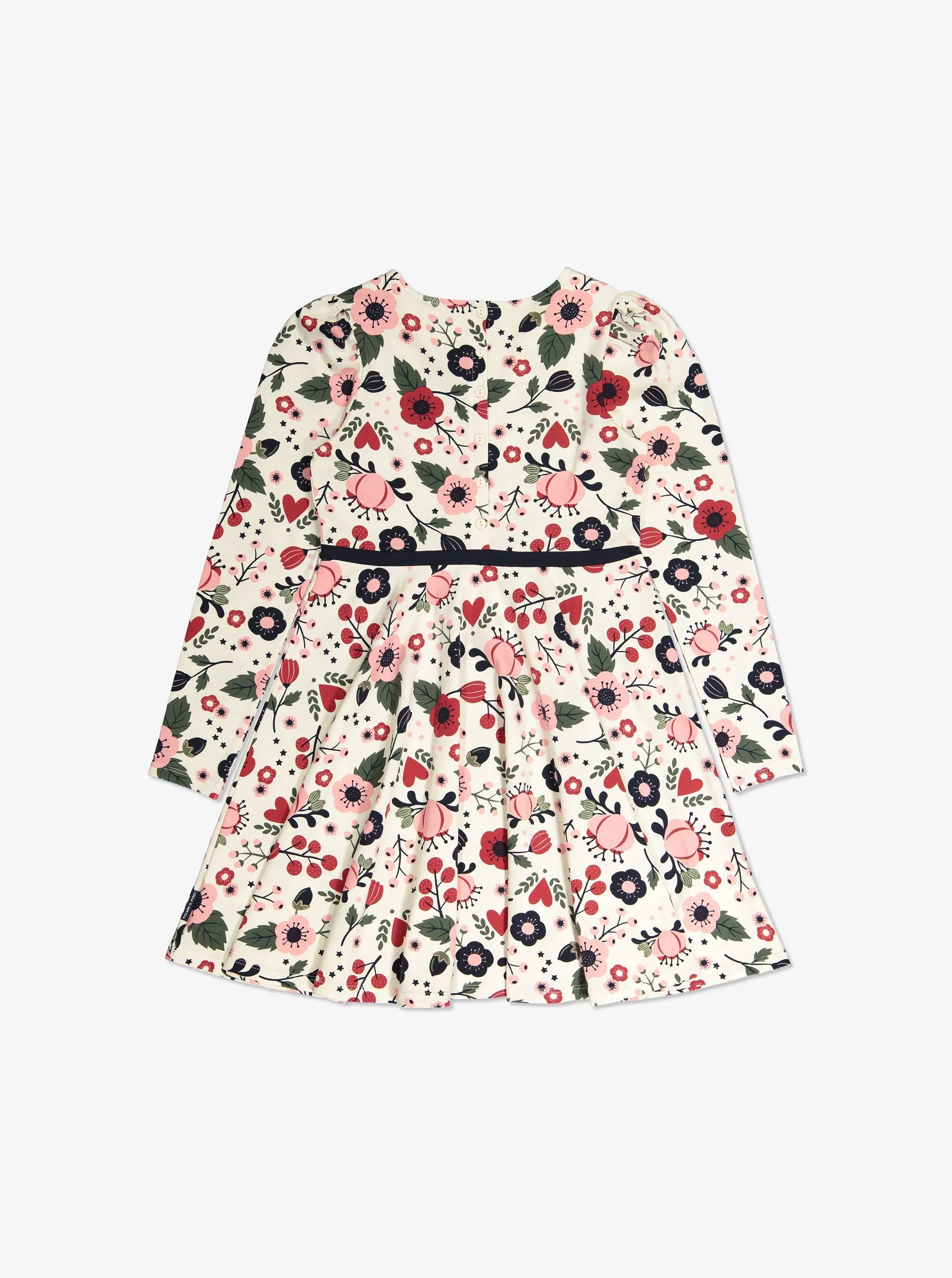 Festive Flowers Kids Dress