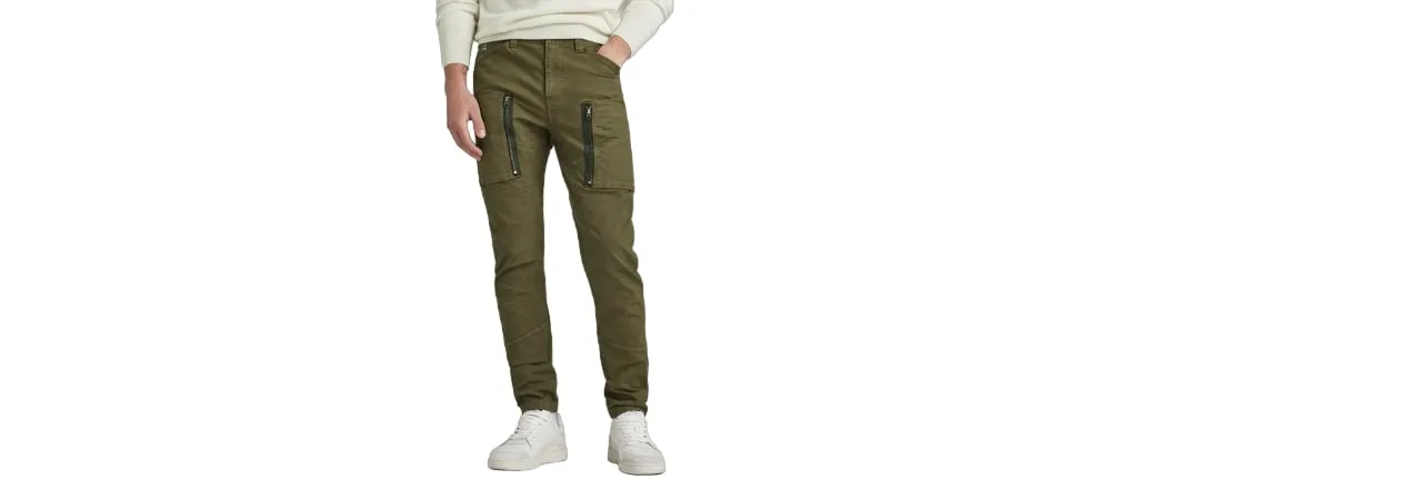 G-STAR RAW Men's Zip Pocket 3D Cargo Pants