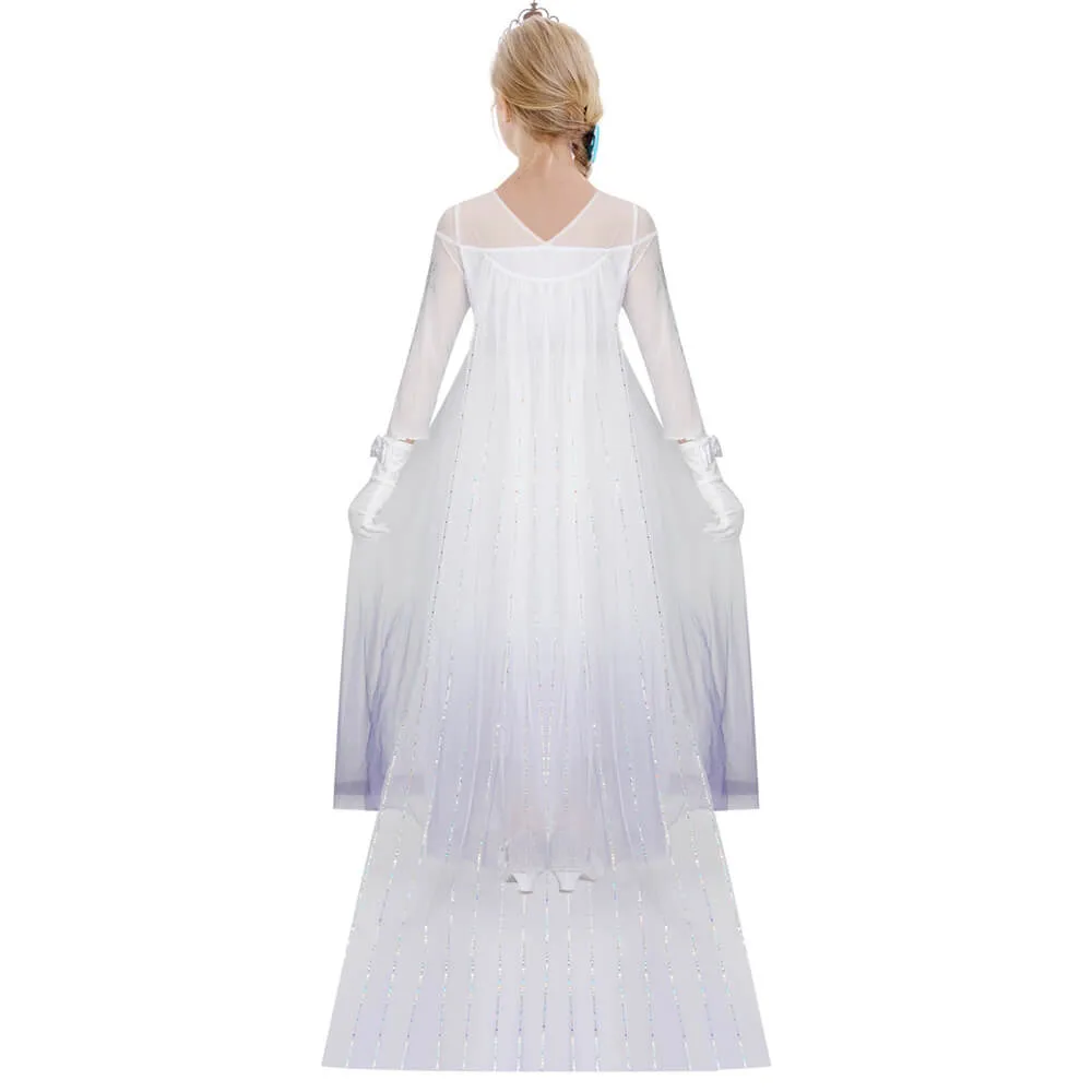 Girls Frozen 2 Elsa Dress Cosplay Costume