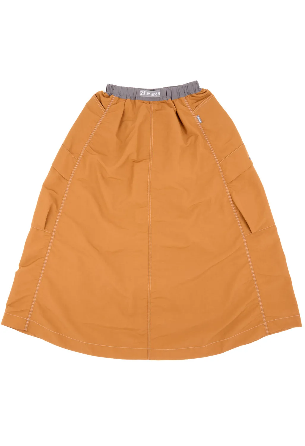 Gramicci x And Wander Ripstop Voyager Skirt - ORANGE