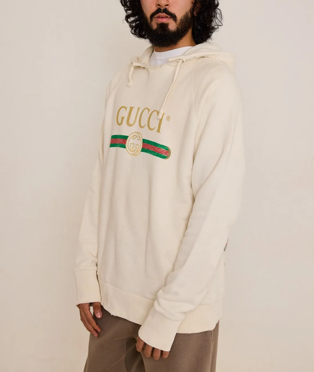 GUCCI BLIND FOR LOVE HOODIE CREAM