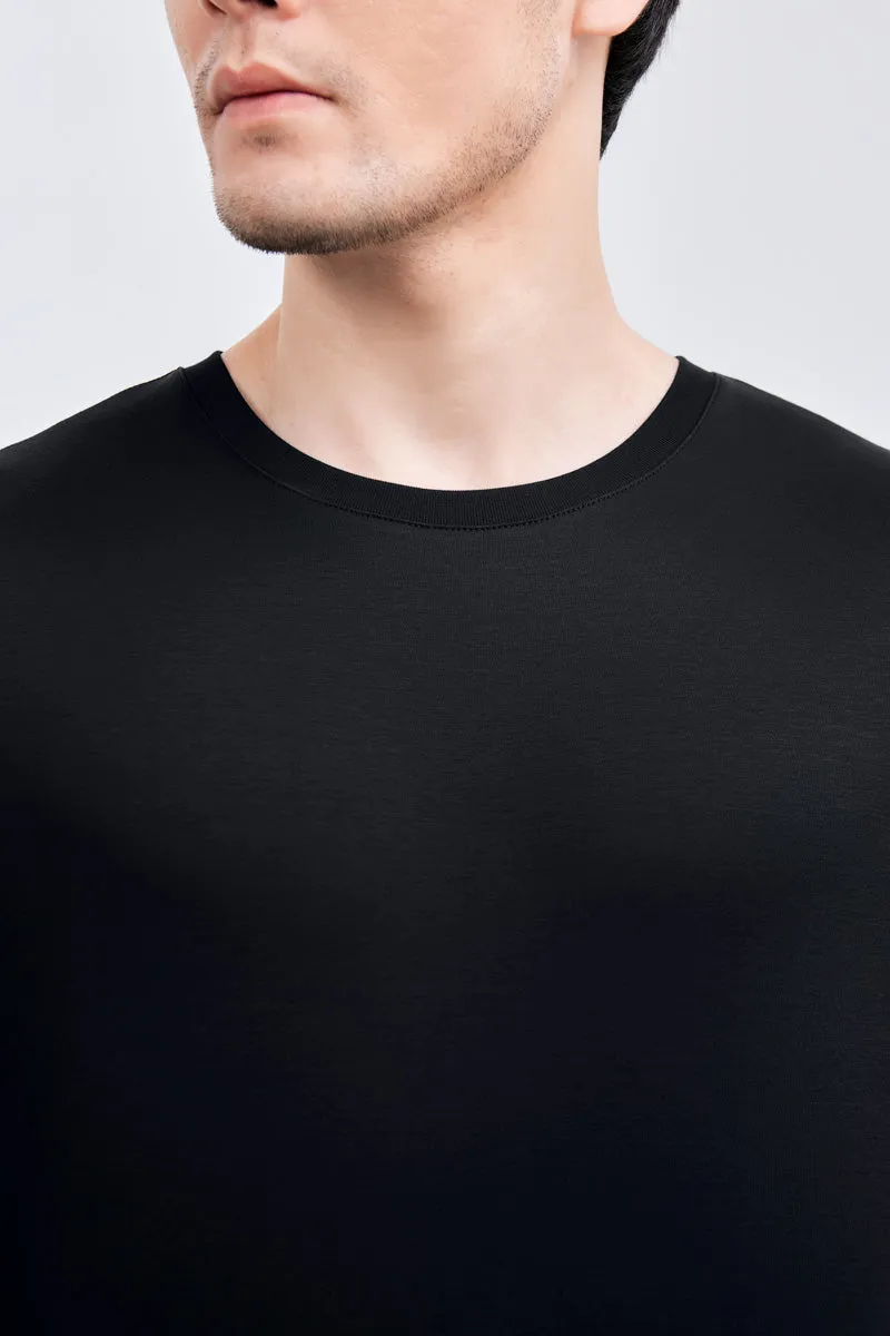 HeatGuard Crew Neck Long Sleeve T-Shirt | Black BKFD01