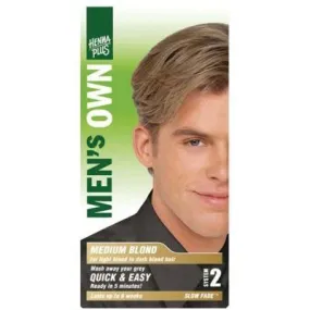 Henna Plus Men's Own Hair Colour Medium Blond 80mL