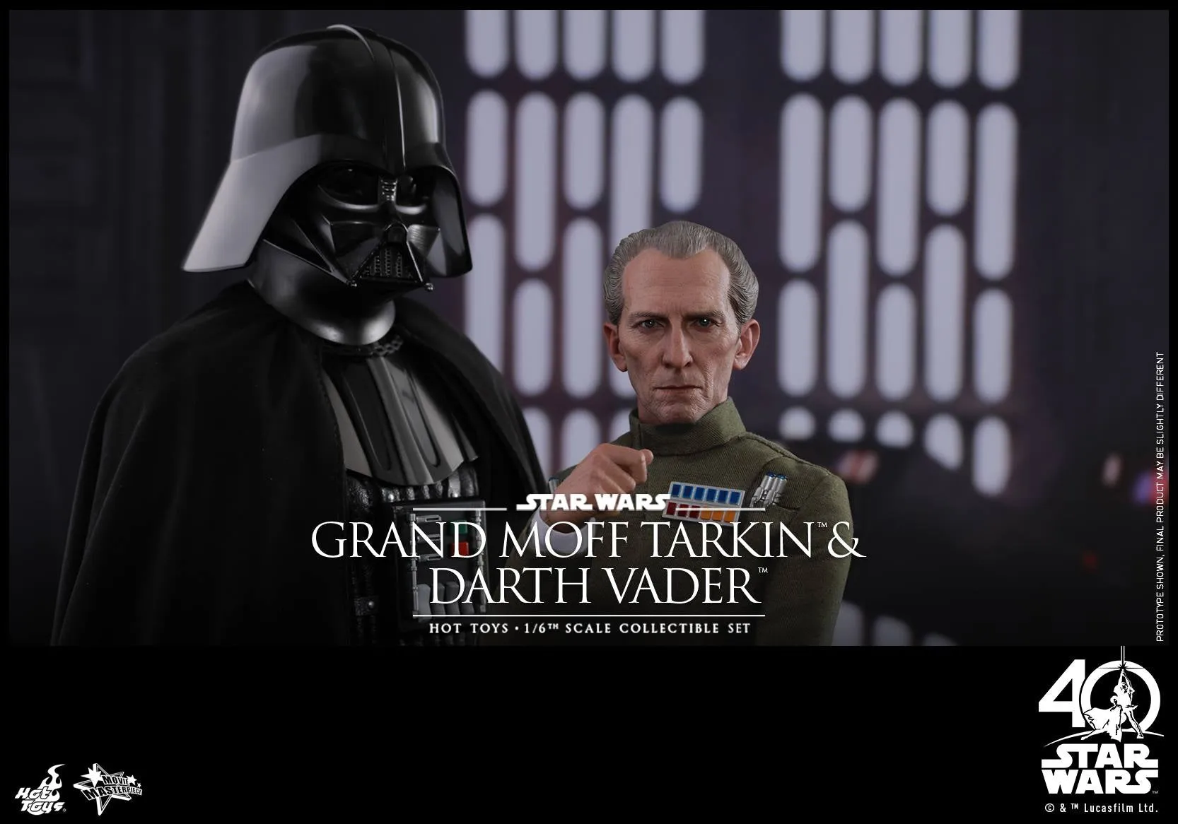 Hot Toys - MMS434 - Star Wars: Episode IV A New Hope - Grand Moff Tarkin & Darth Vader Collectible Set