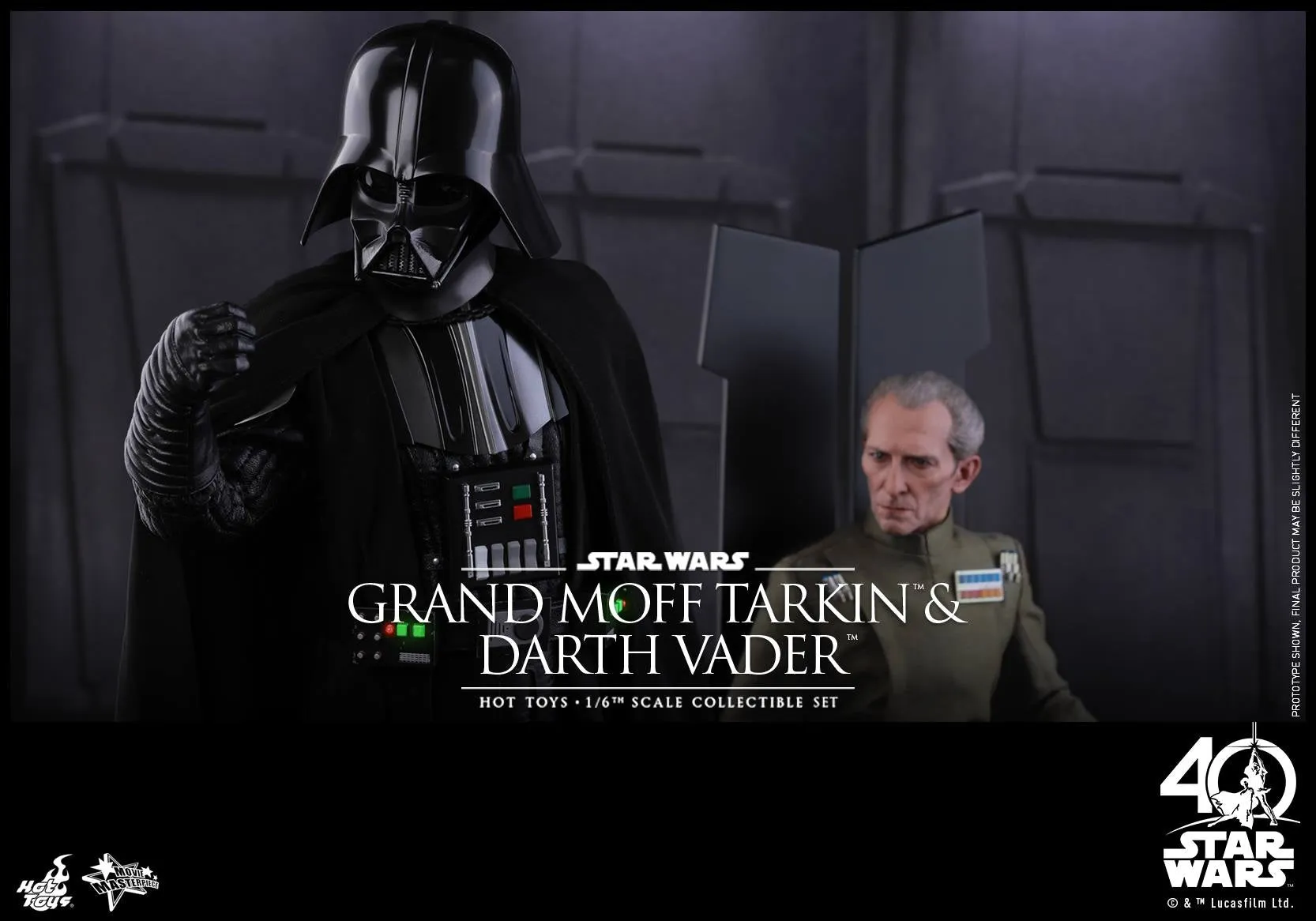 Hot Toys - MMS434 - Star Wars: Episode IV A New Hope - Grand Moff Tarkin & Darth Vader Collectible Set