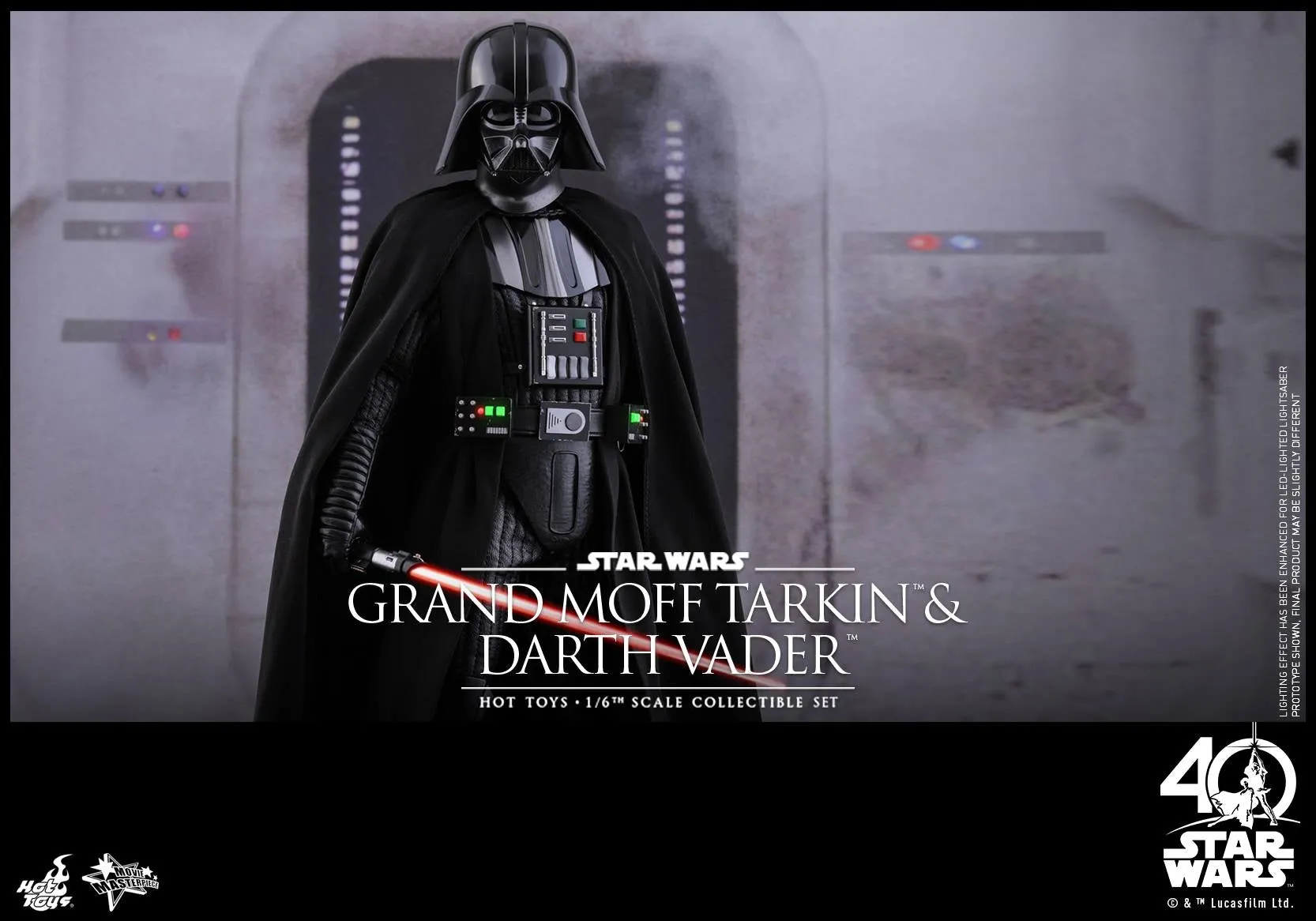 Hot Toys - MMS434 - Star Wars: Episode IV A New Hope - Grand Moff Tarkin & Darth Vader Collectible Set