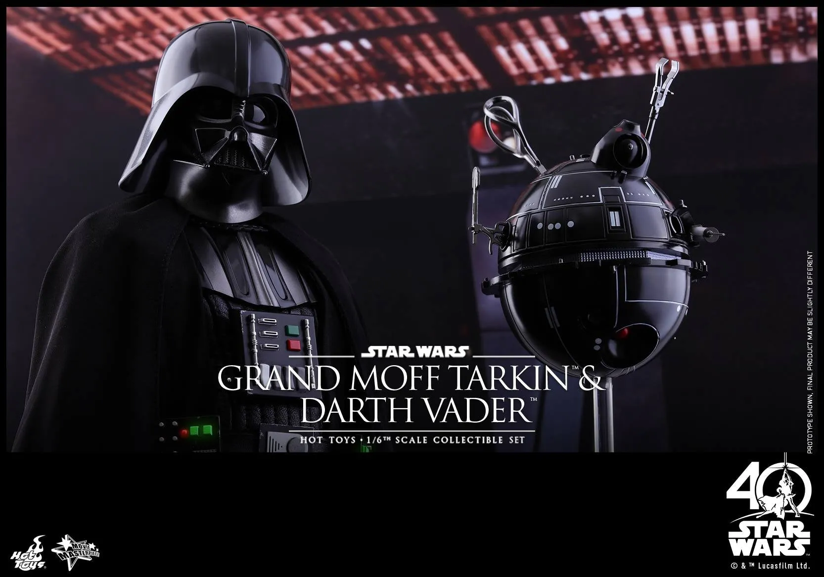 Hot Toys - MMS434 - Star Wars: Episode IV A New Hope - Grand Moff Tarkin & Darth Vader Collectible Set