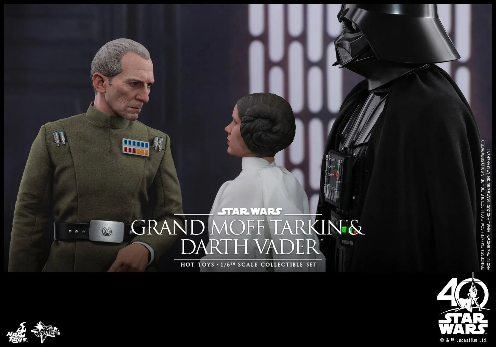 Hot Toys - MMS434 - Star Wars: Episode IV A New Hope - Grand Moff Tarkin & Darth Vader Collectible Set