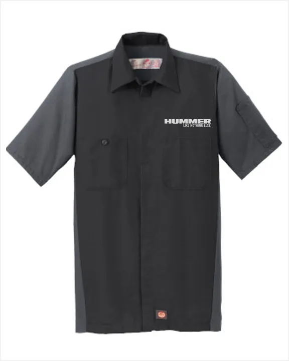 Hummer Red Kap Short Sleeve Two-Tone Mechanic Shirt