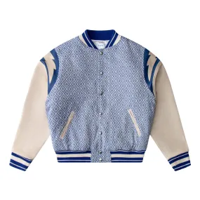 Jacquard Lightning Bomber 'Multi Blue'