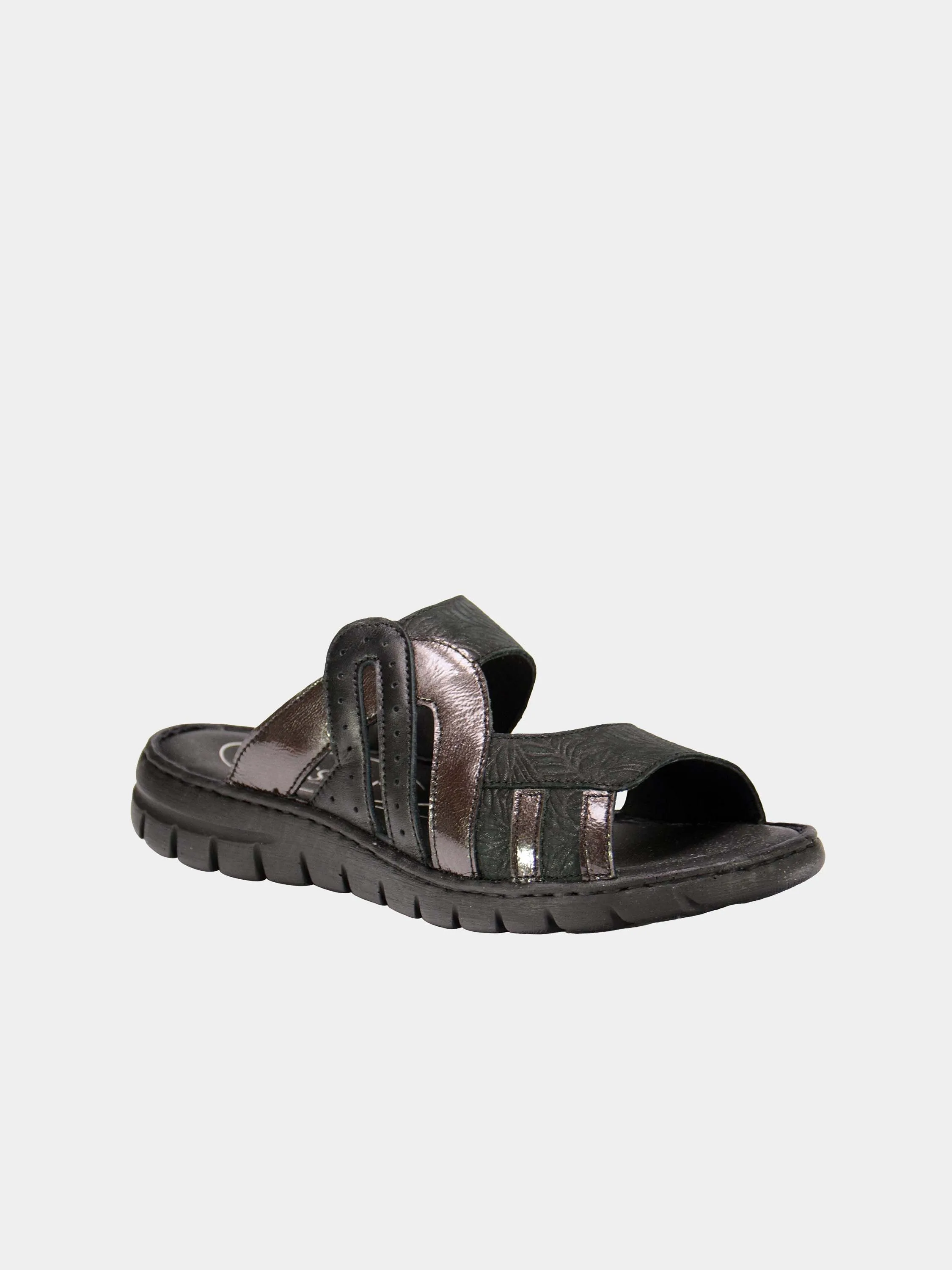 Josef Seibel Maze Slider Leather Sandals