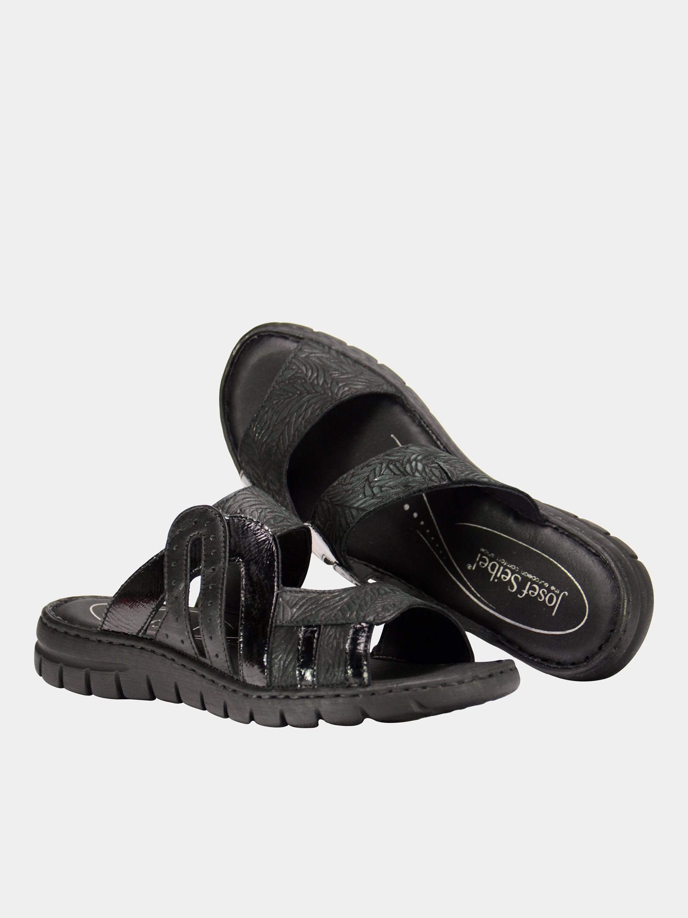 Josef Seibel Maze Slider Leather Sandals