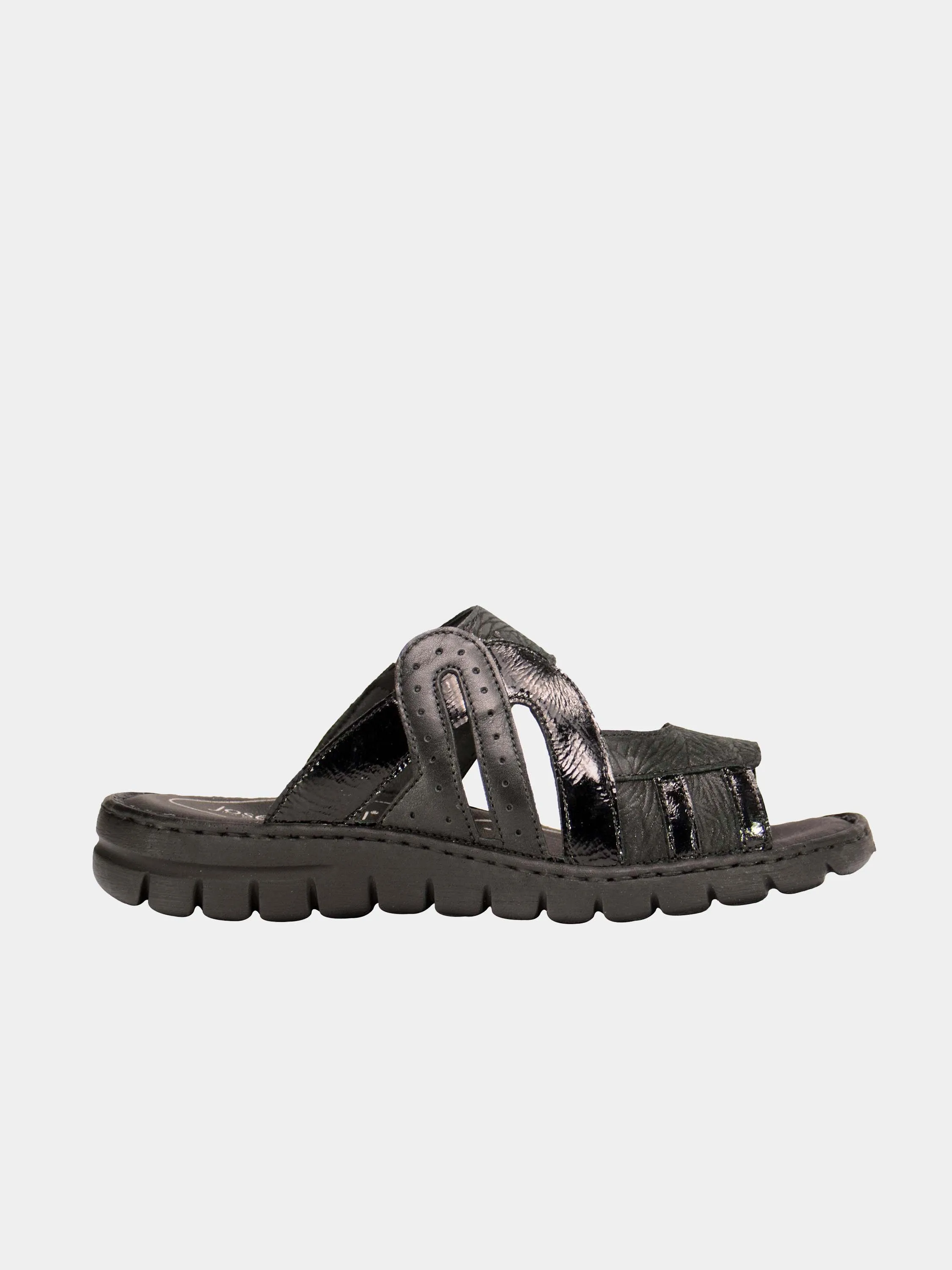 Josef Seibel Maze Slider Leather Sandals