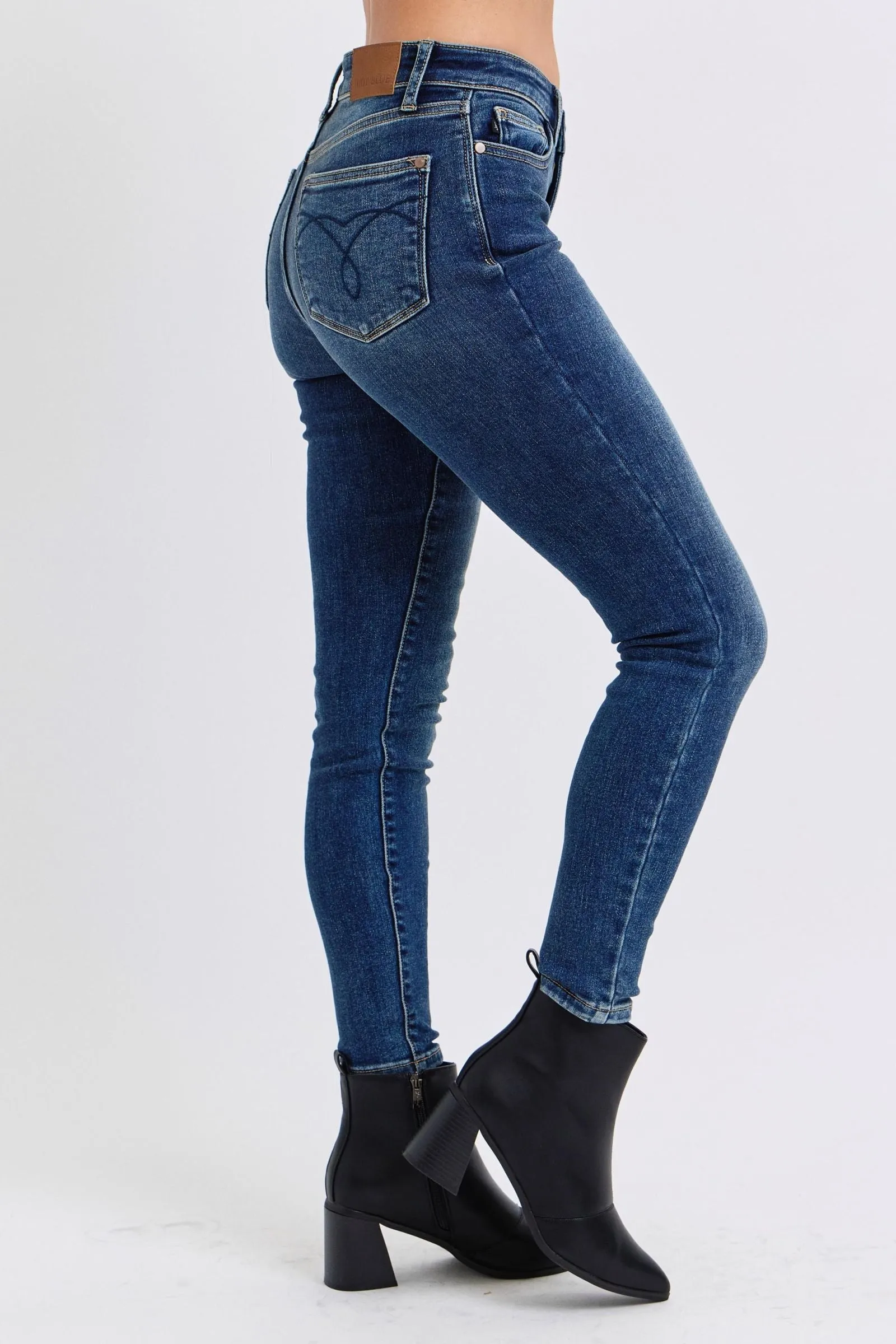 Judy Blue Mid Rise Thermal Skinny 82639