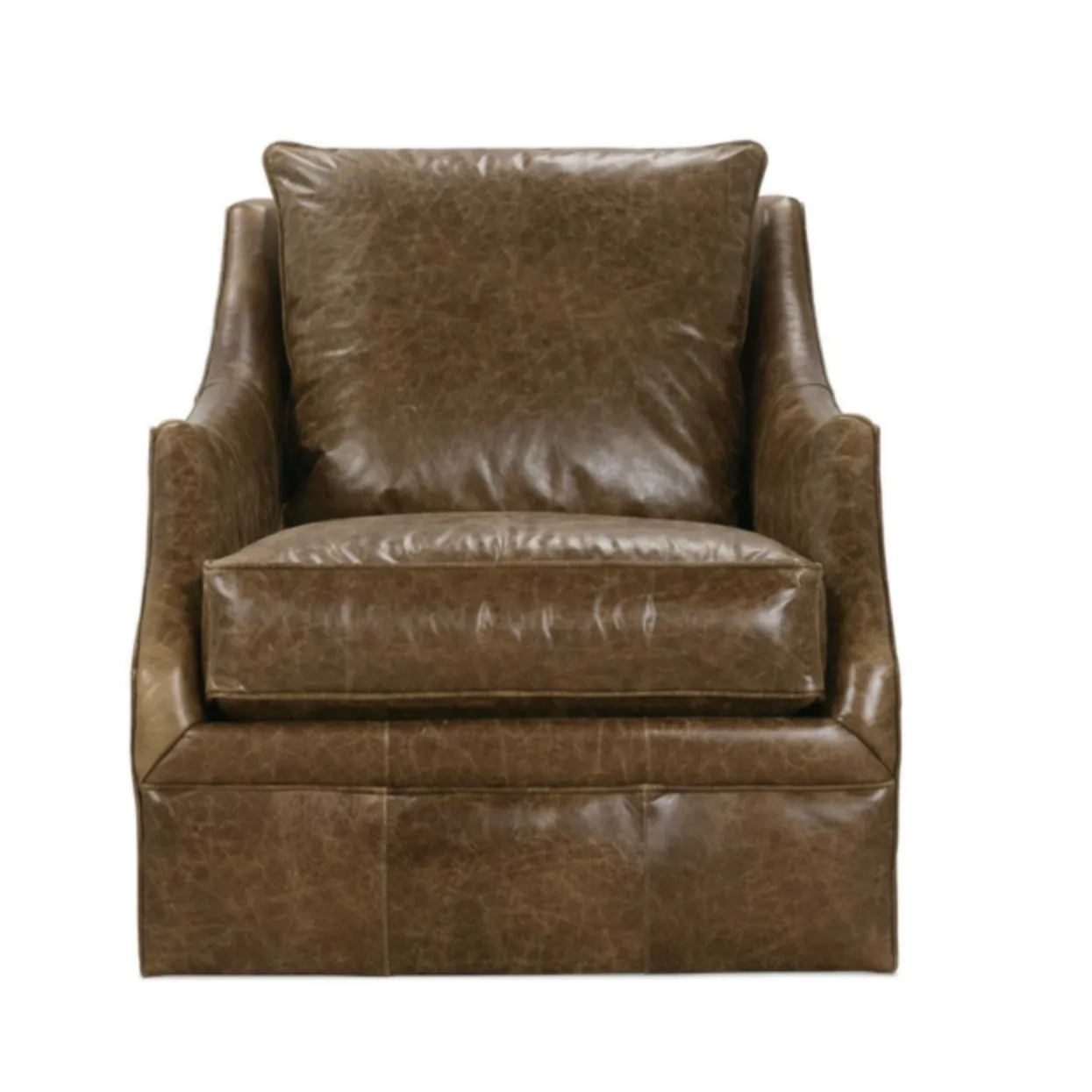 Kara Leather Swivel Chair