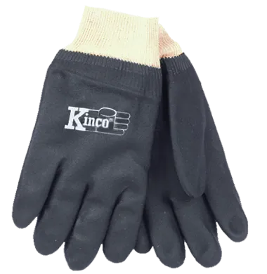 Kinco 7170 Sandy Finish PVC Knit Wrist Gloves (One Dozen)