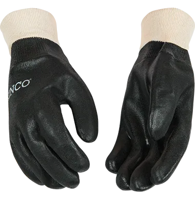 Kinco 7170 Sandy Finish PVC Knit Wrist Gloves (One Dozen)