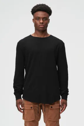 KUWALLA TEE THERMAL HI-LO - BLACK