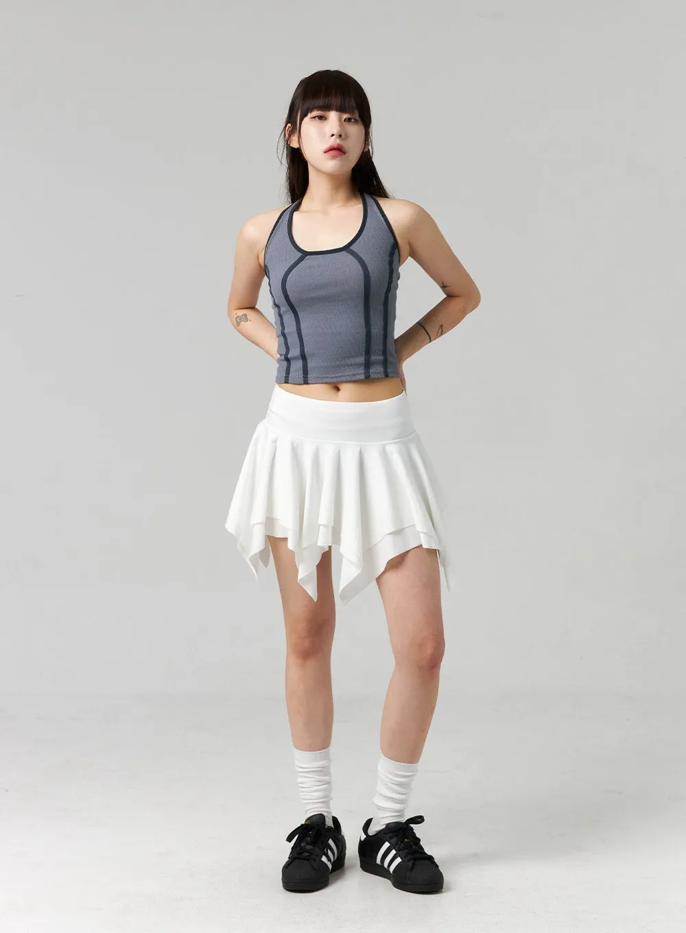 Layered Ruffle Mini Skirt CL324