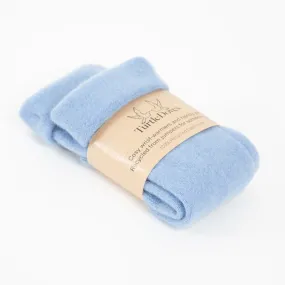 Light Blue Cashmere Fingerless Gloves