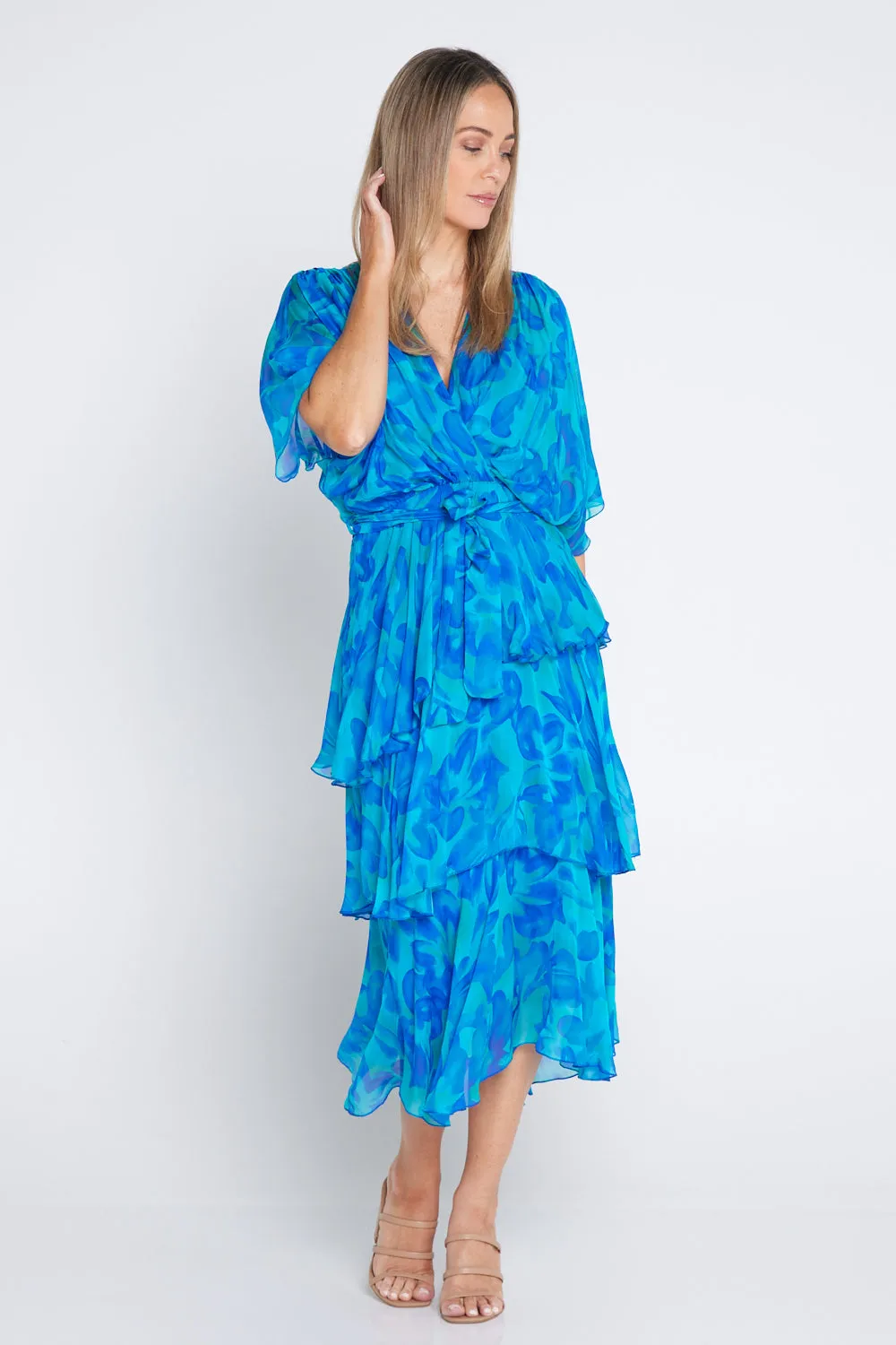 Loira Silk Dress - Oceanic