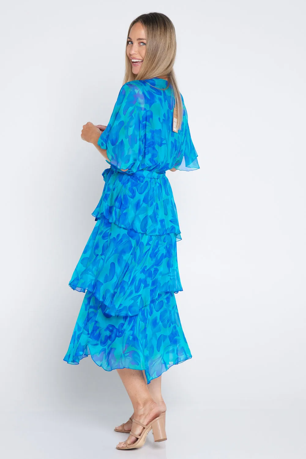 Loira Silk Dress - Oceanic