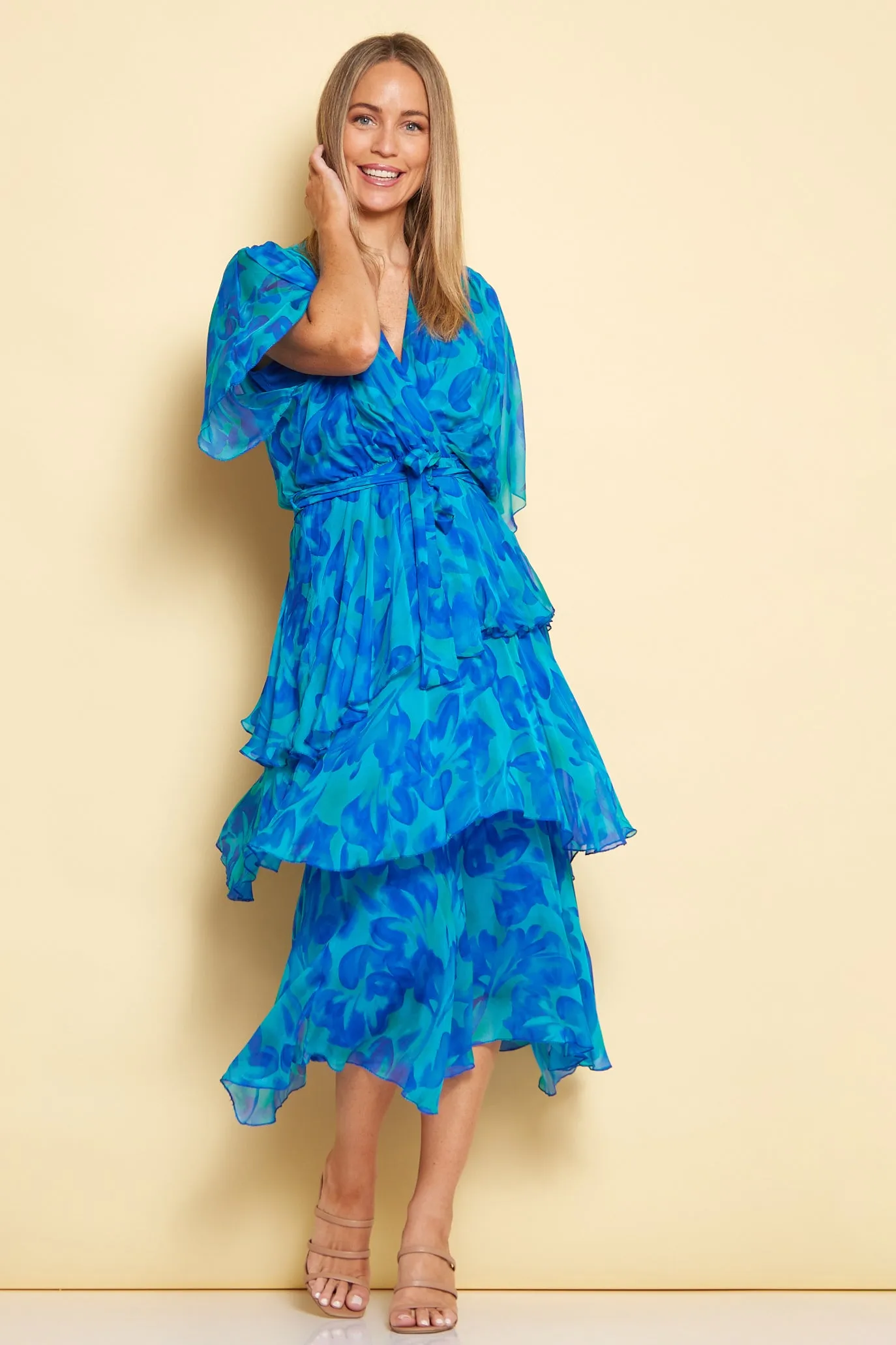 Loira Silk Dress - Oceanic