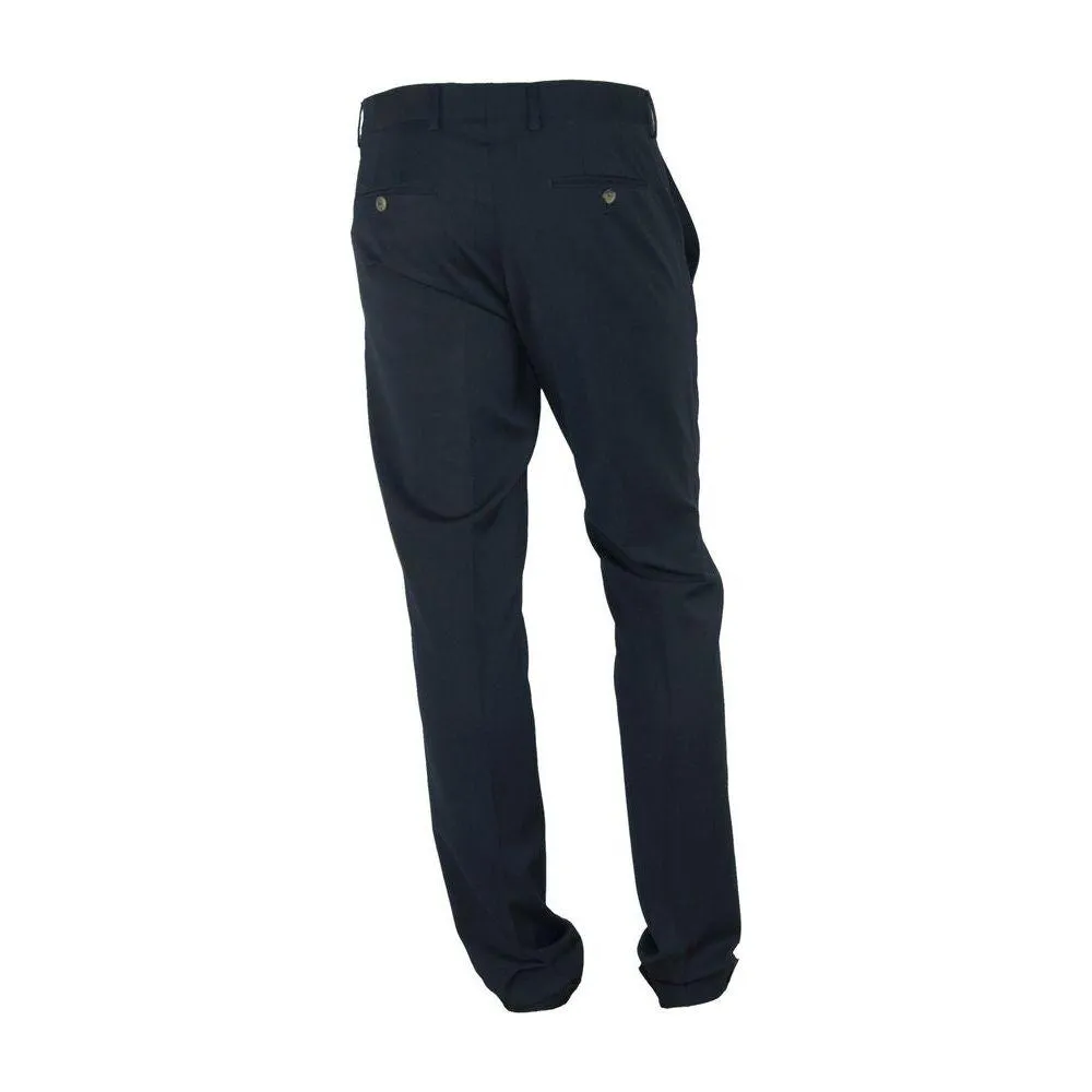 Made in Italy Elegant Black Italian Designer Trousers