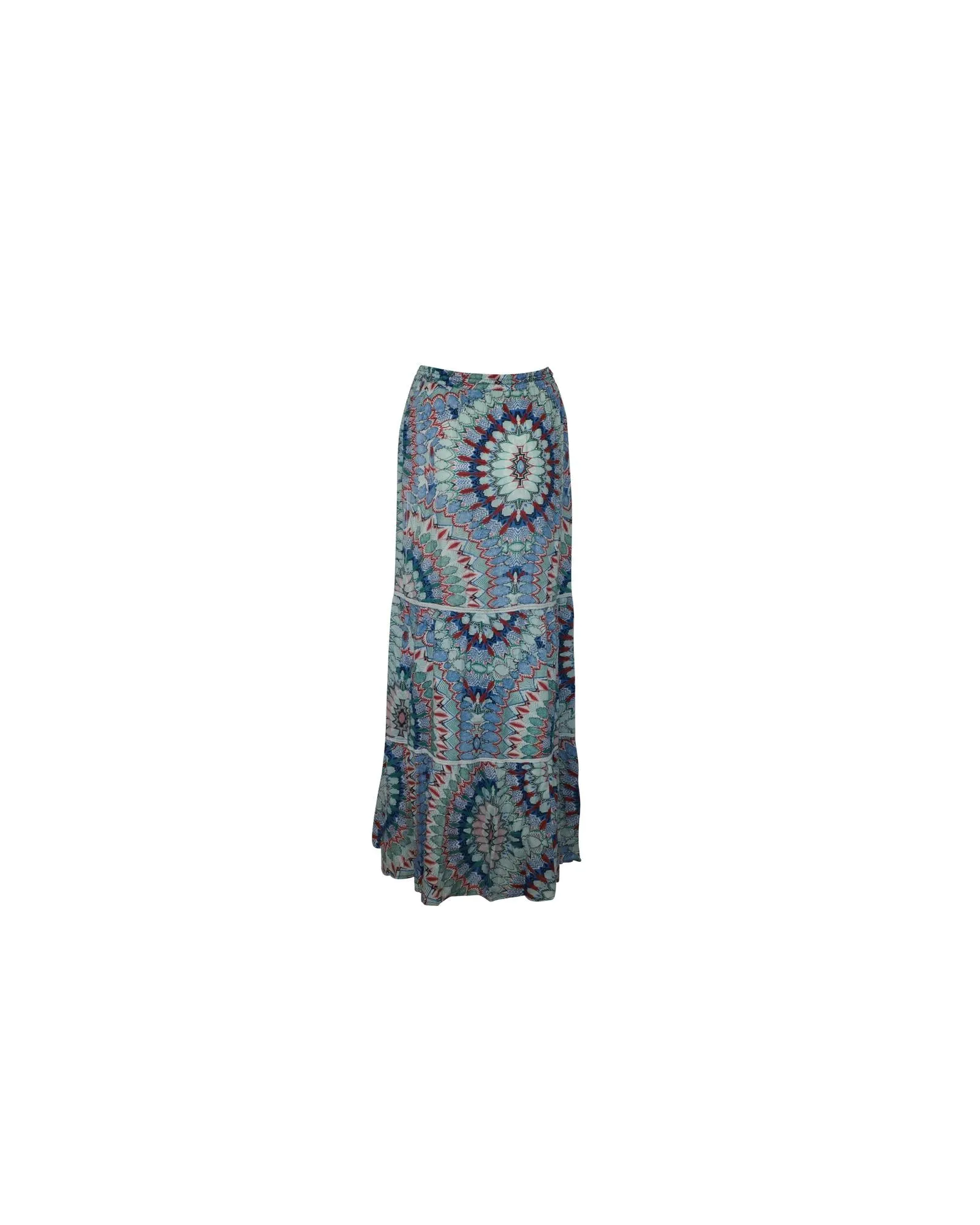 Melissa Odabash Miriam Paradise Maxi Skirt in Multicolor Rayon