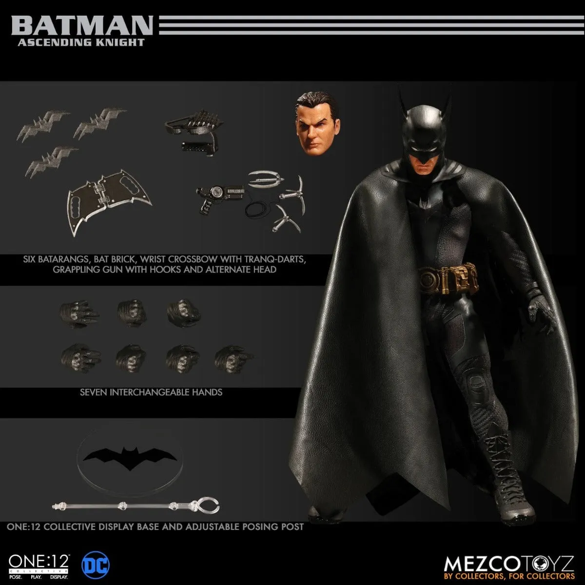 MEZCO TOYZ ASCENDING KNIGHT BATMAN COLLECTIBLE 1/12 SCALE- 76570