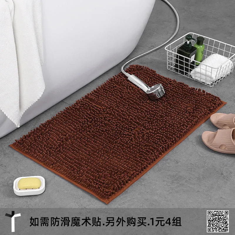 Microfiber anti Slip Bath Mat-Coffee