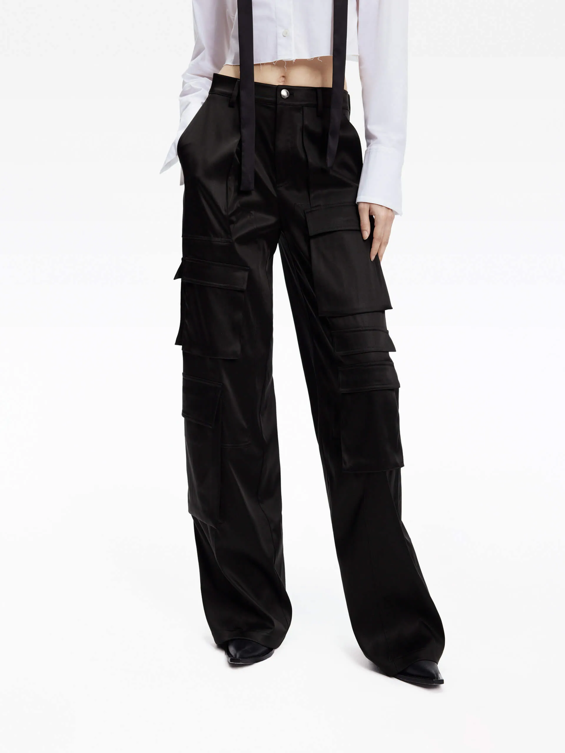 Mid Waist Cargo pants