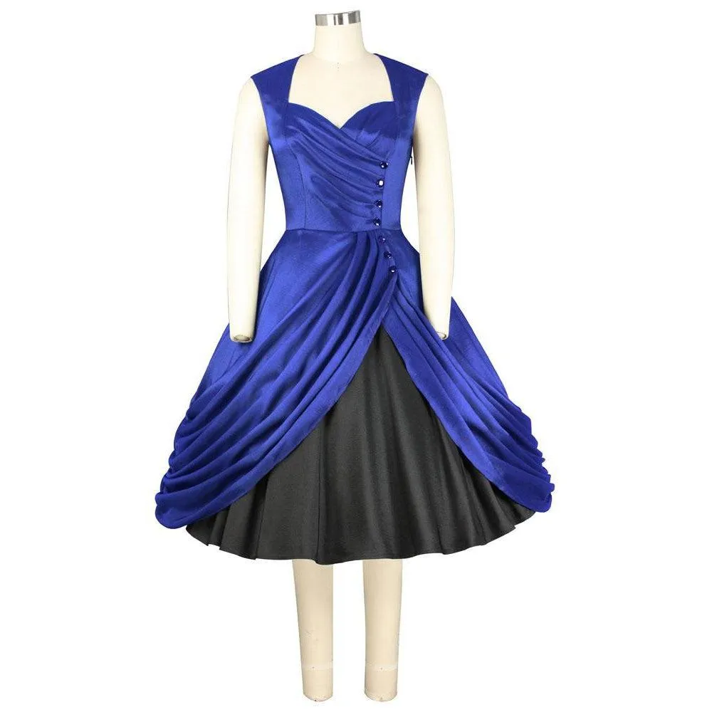 Night at the Opera Dress in Cobalt Blue