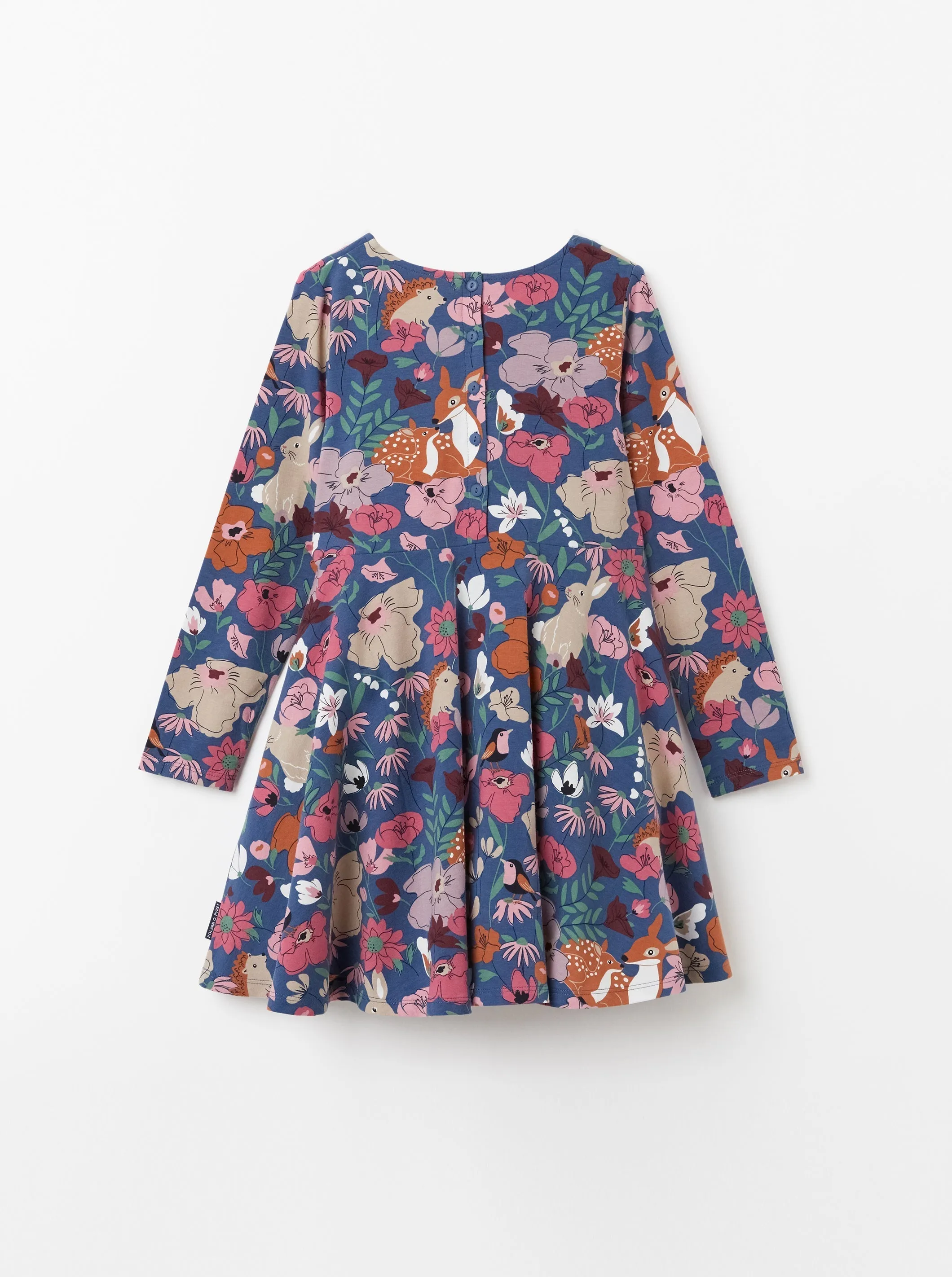 Nordic Floral Print Dress