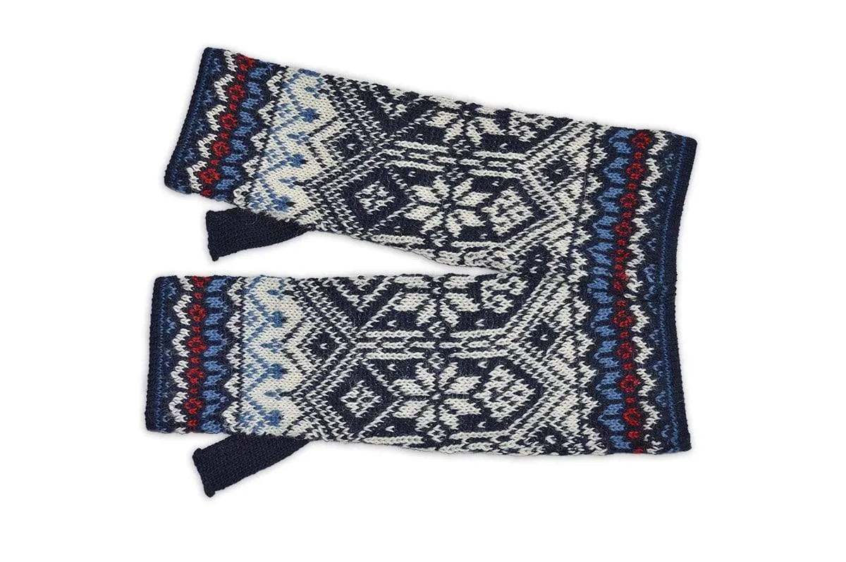 Nordic Women's Fingerless Alpaca Gloves