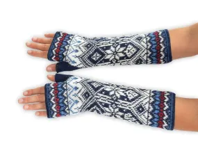 Nordic Women's Fingerless Alpaca Gloves