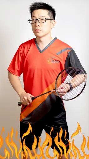 On fire Badminton/Tennis/Squash T-Shirt and Shorts