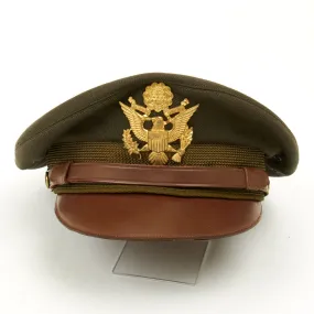 Original U.S. WWII USAAF Named Officer Crush Cap by Columbia Flight