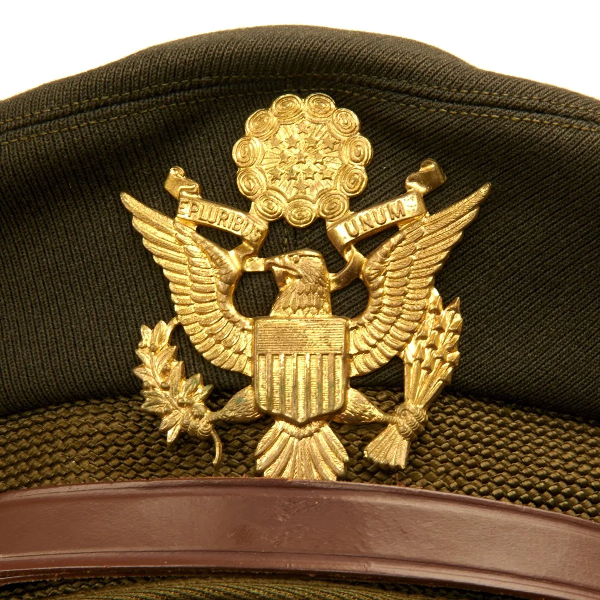 Original U.S. WWII USAAF Named Officer Crush Cap by Columbia Flight