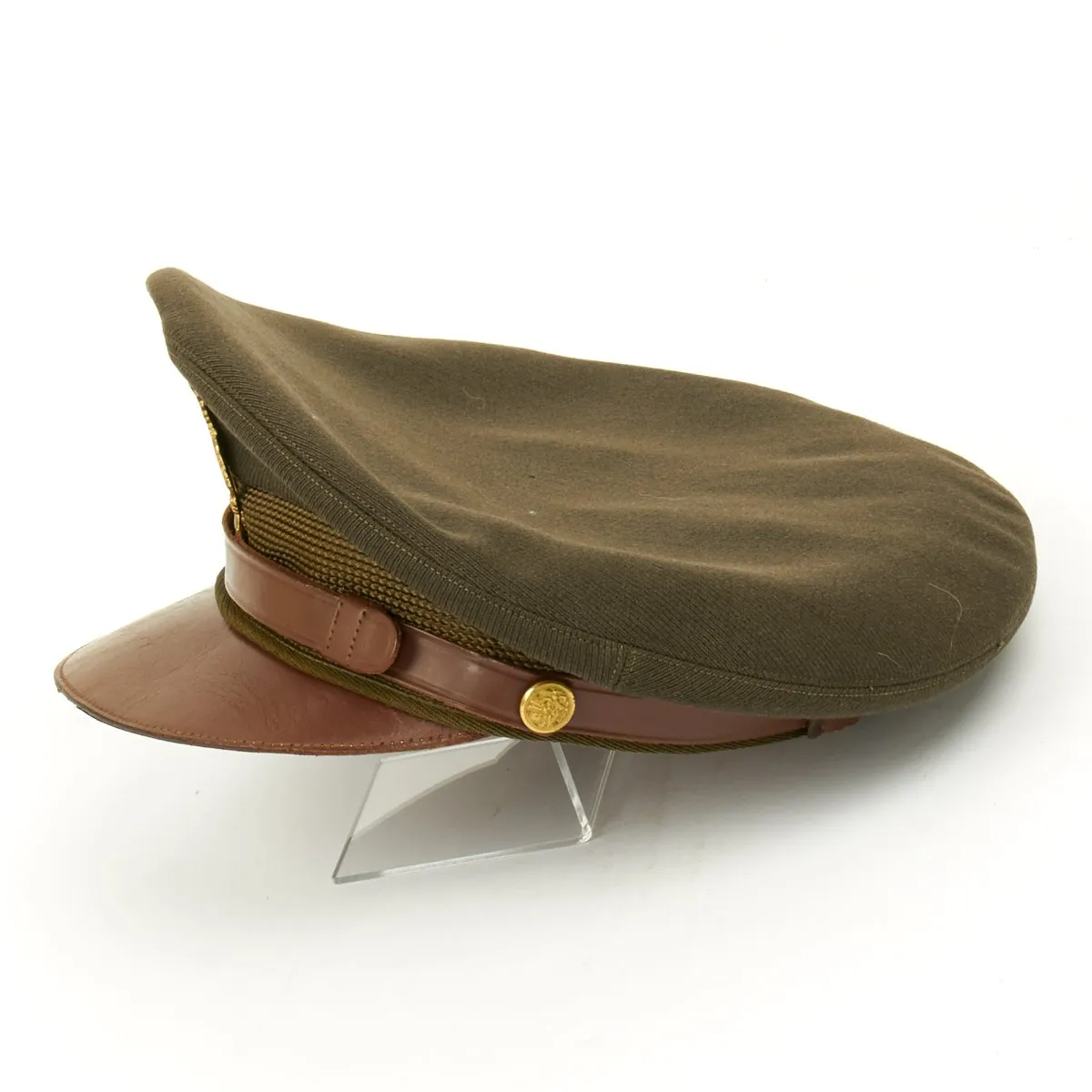 Original U.S. WWII USAAF Named Officer Crush Cap by Columbia Flight