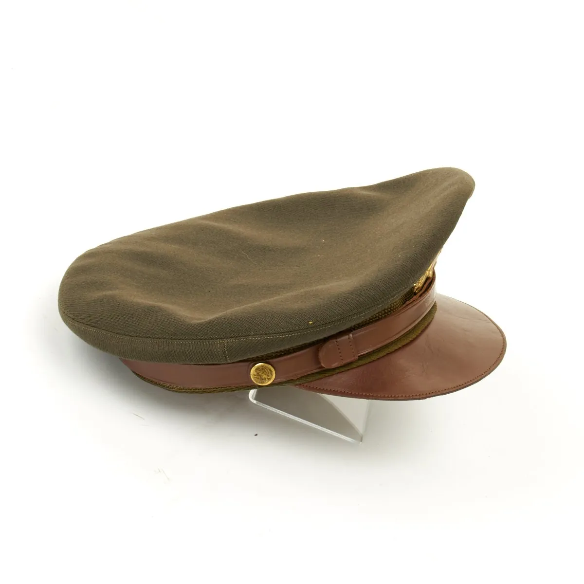 Original U.S. WWII USAAF Named Officer Crush Cap by Columbia Flight