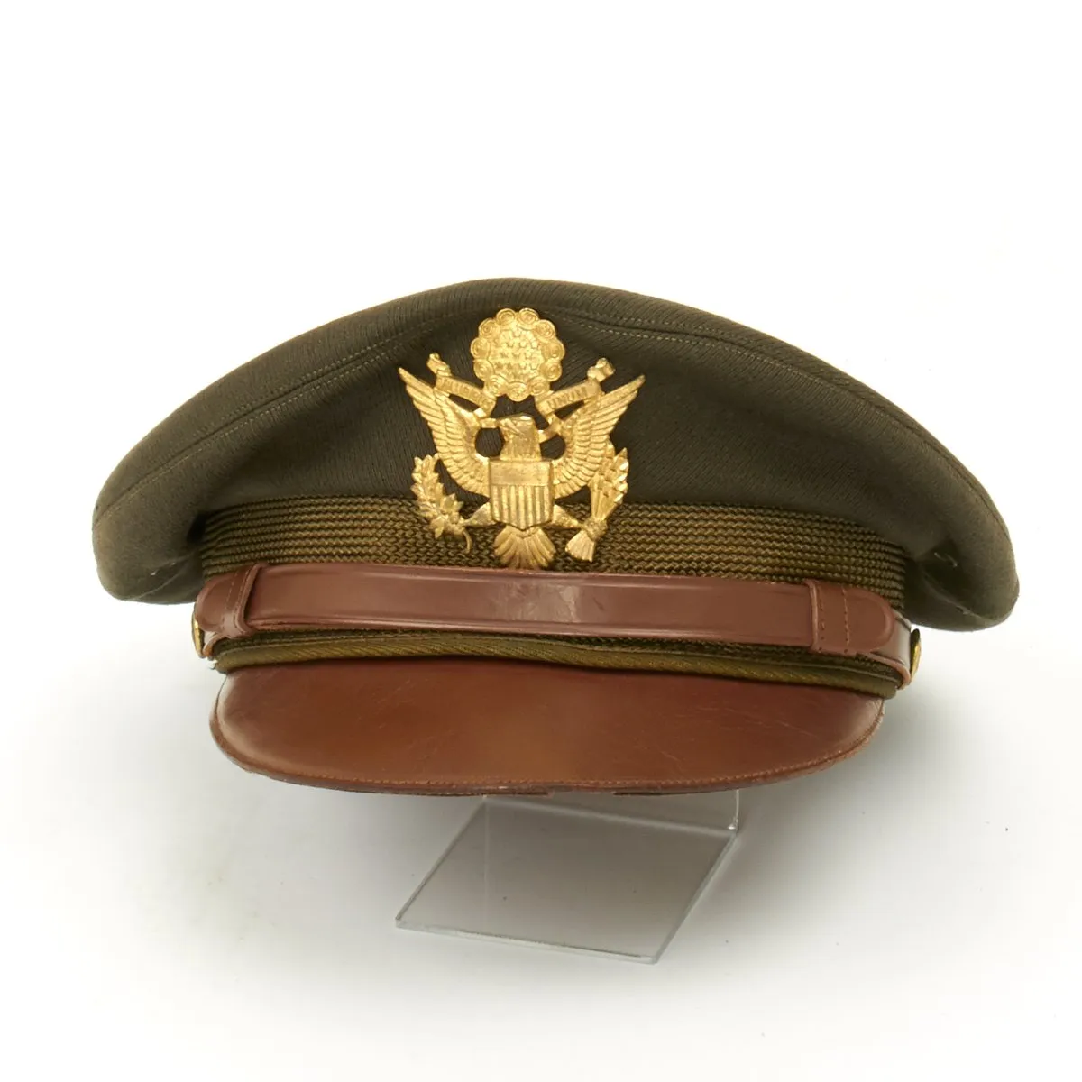 Original U.S. WWII USAAF Named Officer Crush Cap by Columbia Flight