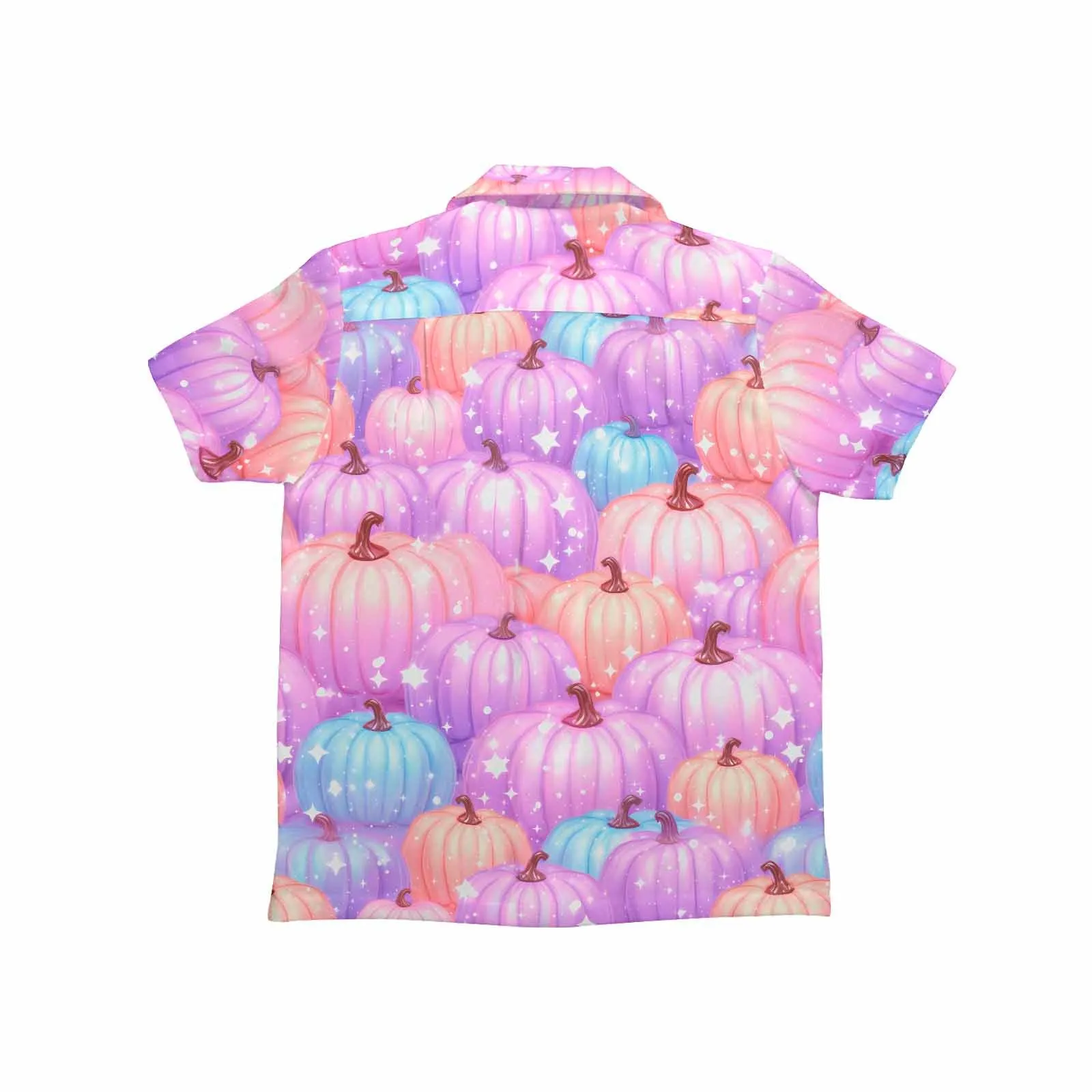 Pastel Pumpkin  Little Boys Hawaiian Shirt