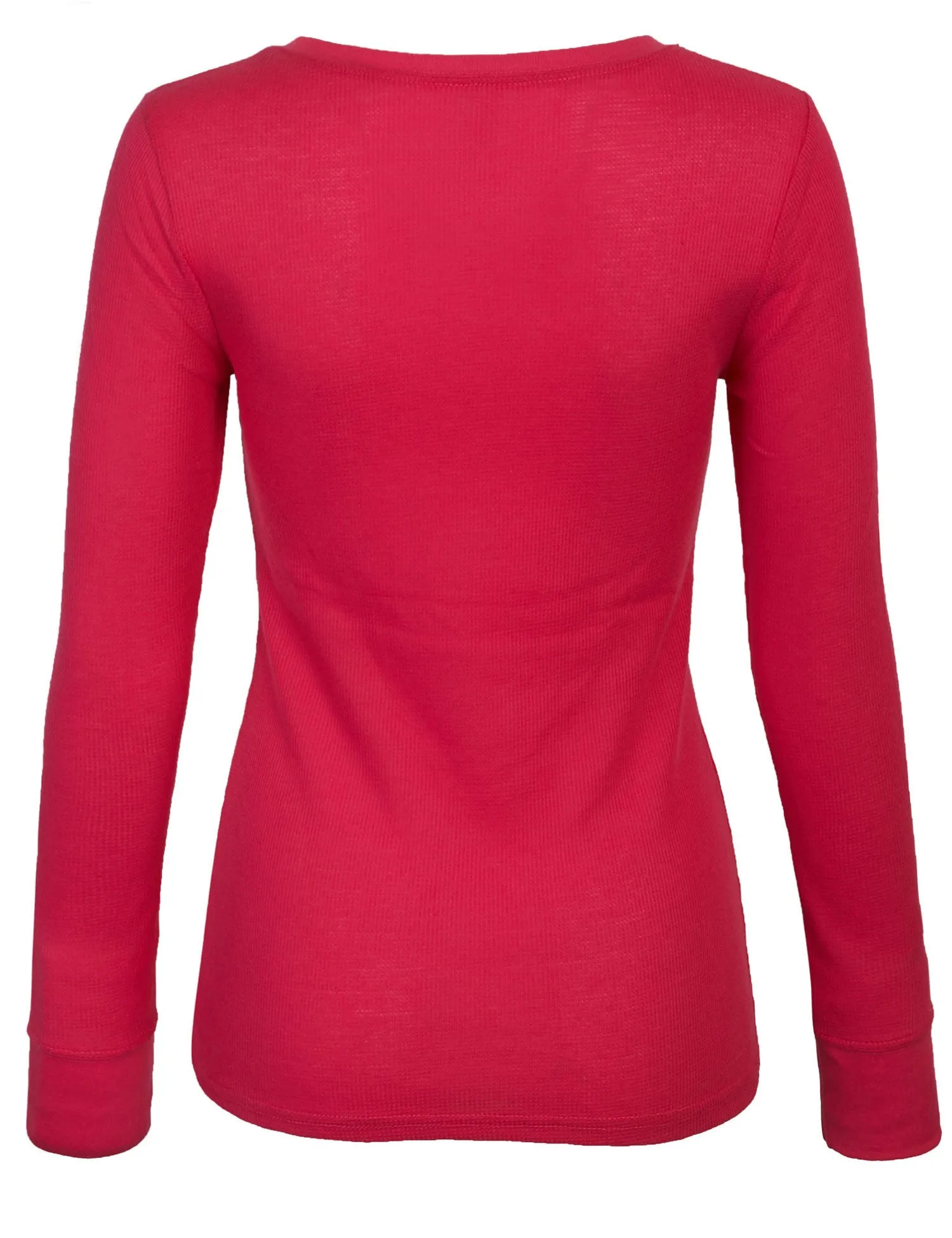 Plain Basic Round Crew Neck Thermal Long Sleeves T Shirt Top