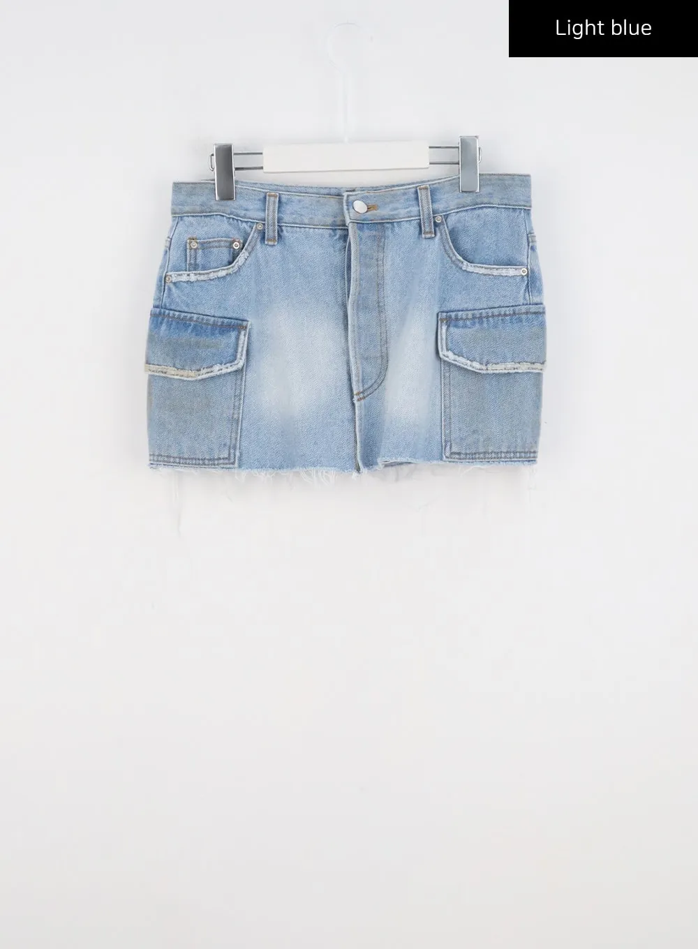 Pocket Denim Mini Skirt CL320