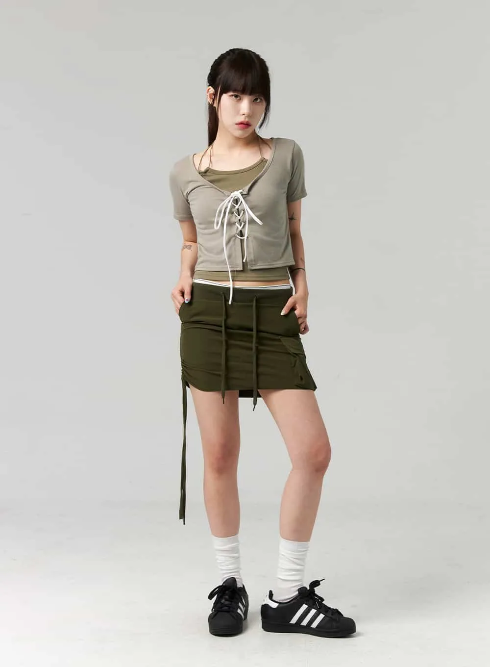 Pocket Mini Sweat Skirt CL324