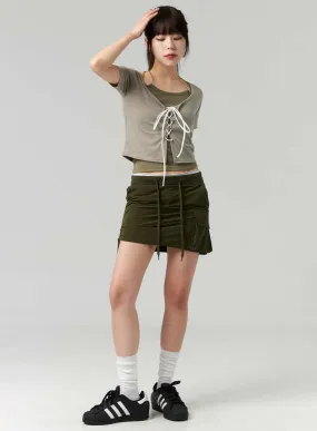 Pocket Mini Sweat Skirt CL324