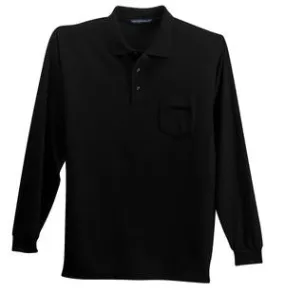 Port Authority - Silk Touch Long Sleeve Sport Shirt with Pocket.  K500LSP